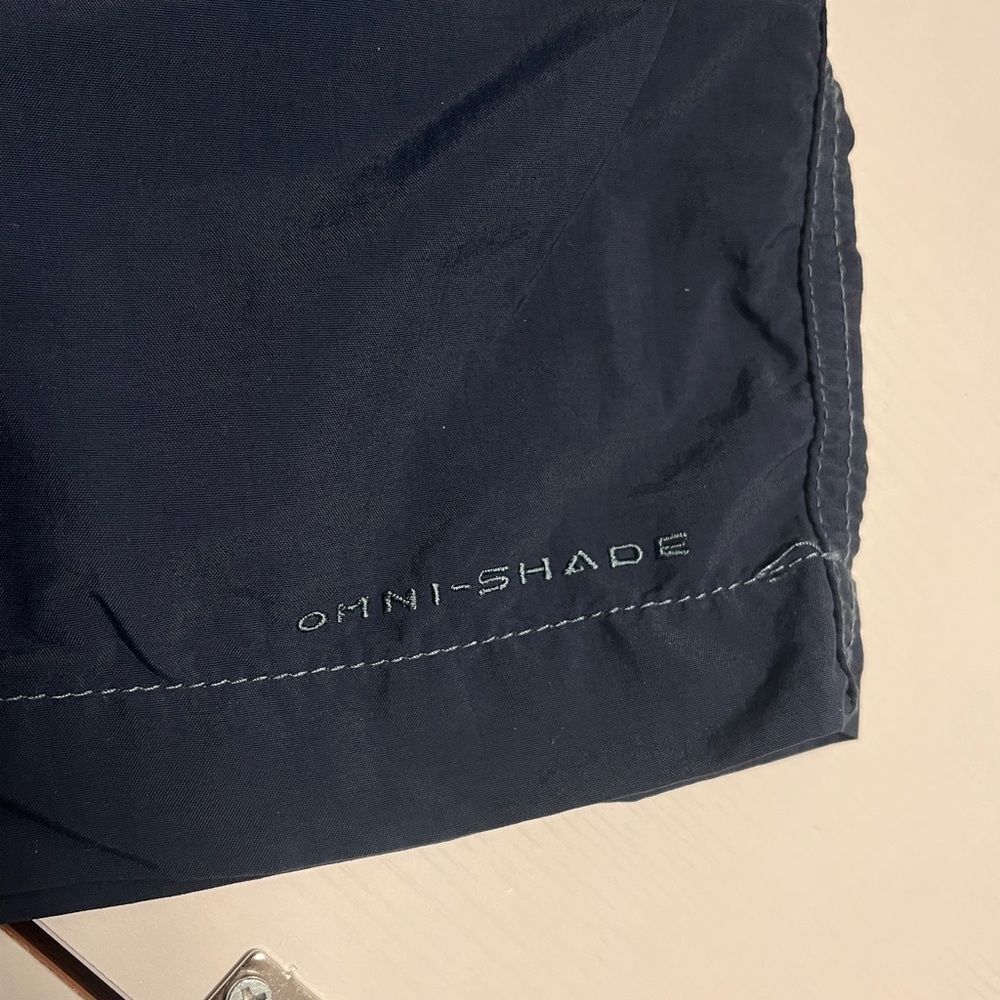 Columbia Mens 7” Navy Blue Omni Shade Water Shorts Sz M - Picture 7 of 9